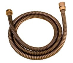 Red bronze S.S.double fastening shower hose