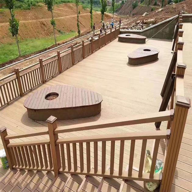 Waterproof Outdoor Engineered Wood Flooring Decking WPC Terrace Flooring