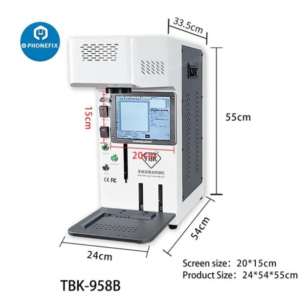 Smart TBK 958B Auto Focus Laser Machine Removal Logo Marking Tool