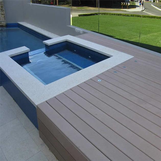 WPC Composite Waterproof Decking Boards For Swimming Pool