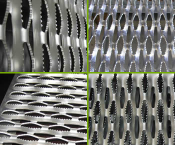 Non slip tread plate is both skid-proof and decorative