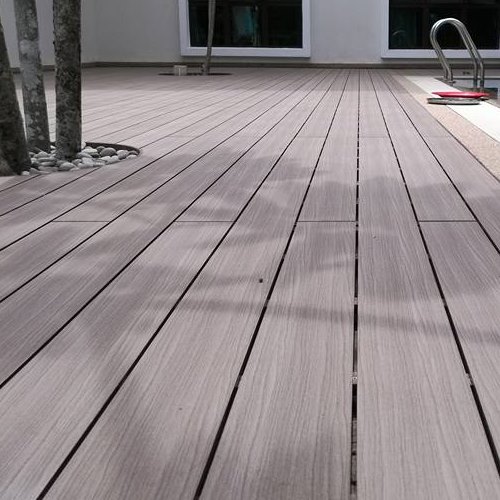 China Customized NEW WPC Decking Capped