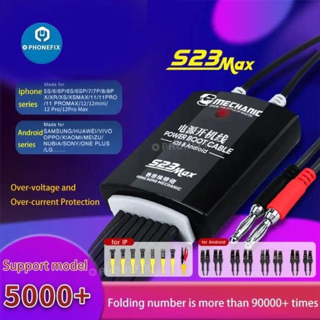    Mechanic S23 Max Boot Power Supply Test Cable for iPhone Android 