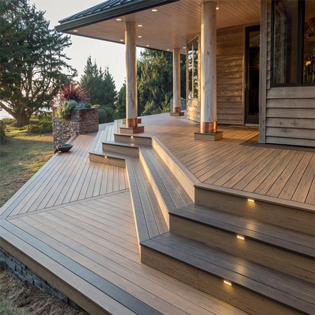 Wood Plastic Composite Flooring For Outdoor