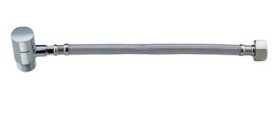 Braided hose with angle valve