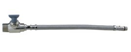 Braided hose with rotational angle valve