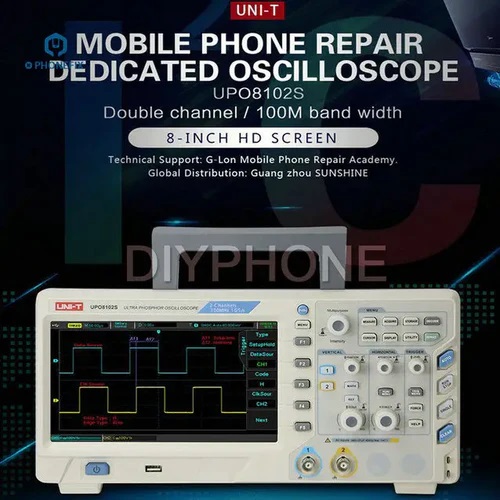  UNI-T UPO8102S Digital Storage Oscilloscope with 2 Channels 