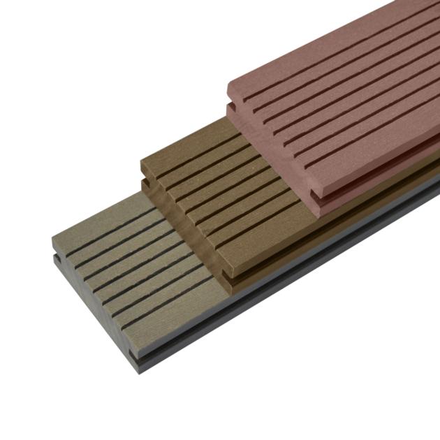 Outdoor Use Fireproof WPC Flooring Eco-friendly Composite Decking