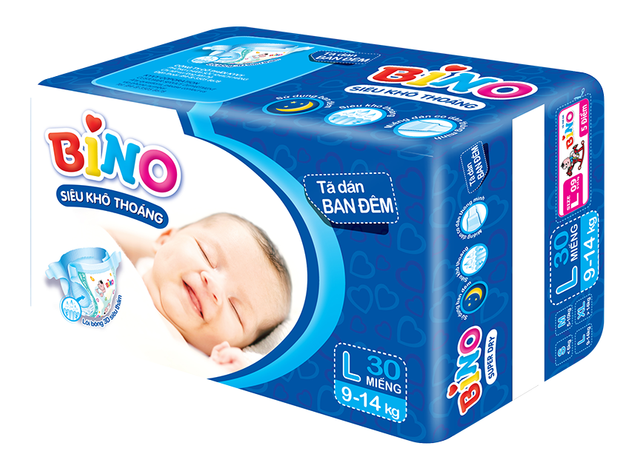 Premium Baby Diaper Sleepy BINO Brand From Ky Vy Corporation, Vietnam