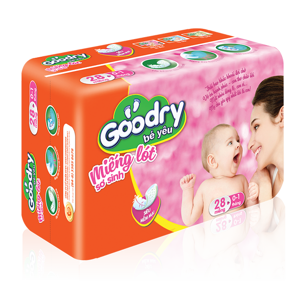 Under pad newborn high quality GOODRYbrand from Ky Vy Corporation