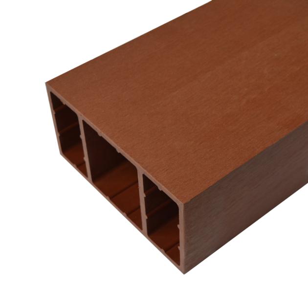 Deep Embossing Teak Color Plastic Wood Composite WPC Wall Cladding