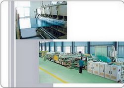 Plastic hollow grate plate production line