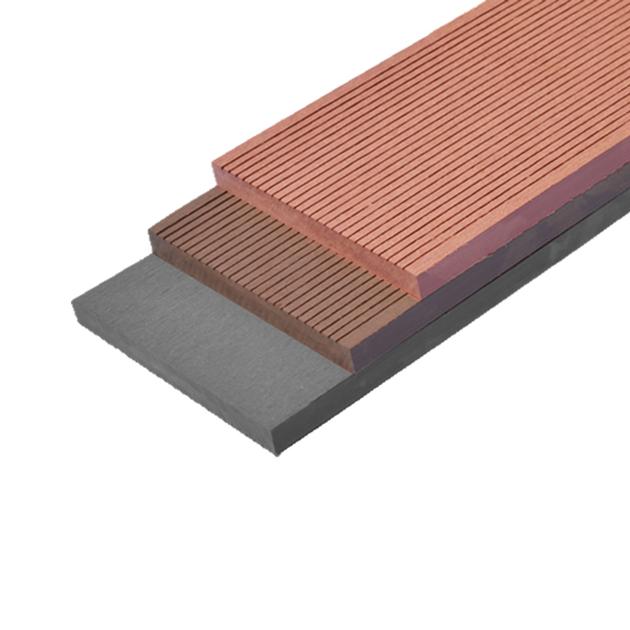 100% Recycled Wood Plastic Composite Solid Decking Outdoor Floor Tiles