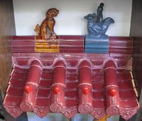glazed ceramic red roof tiles 