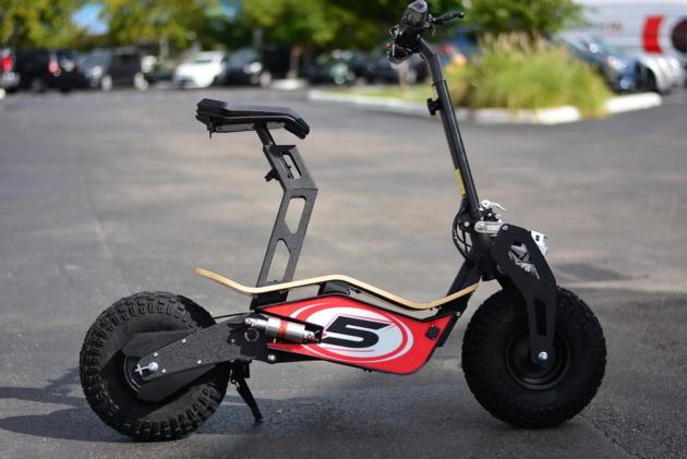 VELOCIFERO MAD 1600w 48v Electric Scooter 6" Wheels W/Oversize Tires (ITALY RED)