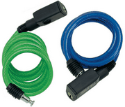 New heavy duty steel spiral locks with two keys for your bike¡«motorbike