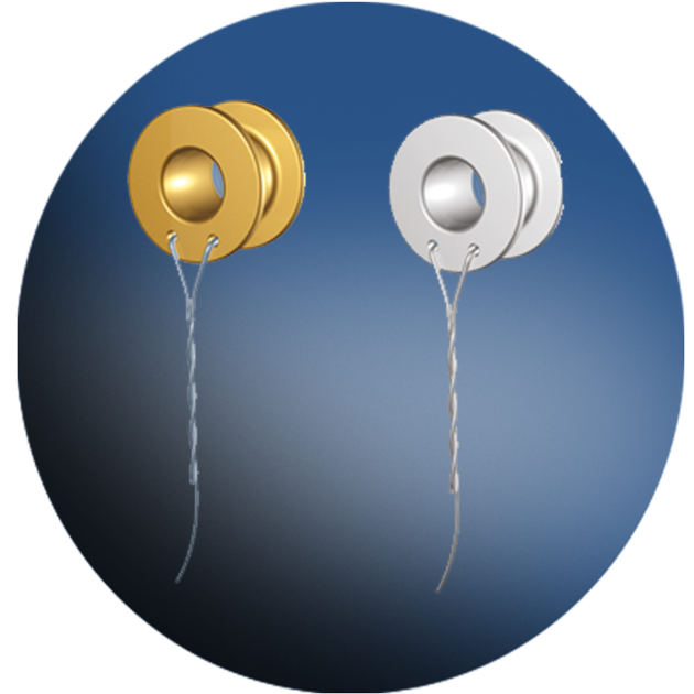 TITANIUM Amp GOLD PLATED COLLAR BUTTON