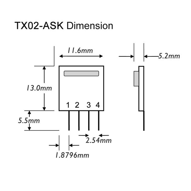 ASK Hybrid SAW Based Transmitter