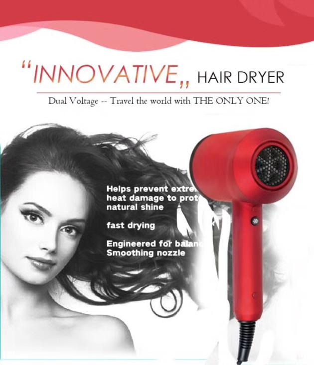 Hot Sell Hair Blower Balance Holder Lightweight Ceramic Ionic Hair Dryer