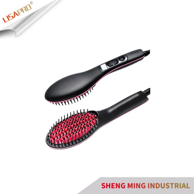 Electric LCD display hair straightening irons automatic hair styling tools hair straightener brush