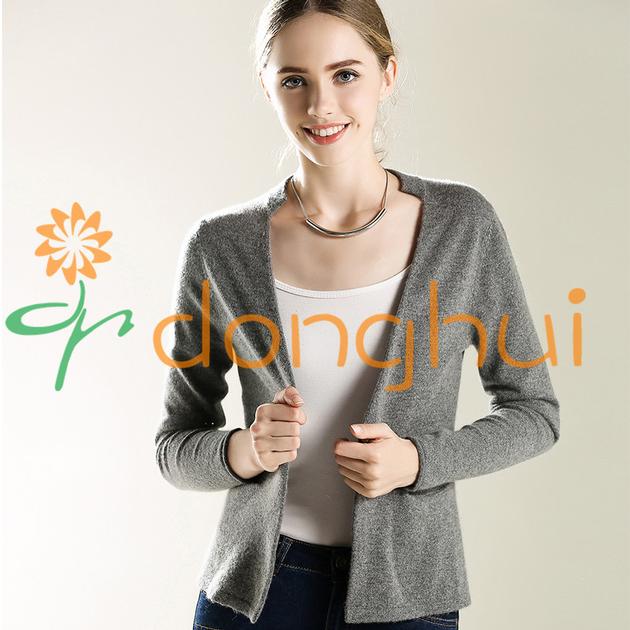 Ladies wool and cashmere blend cardigan sweater