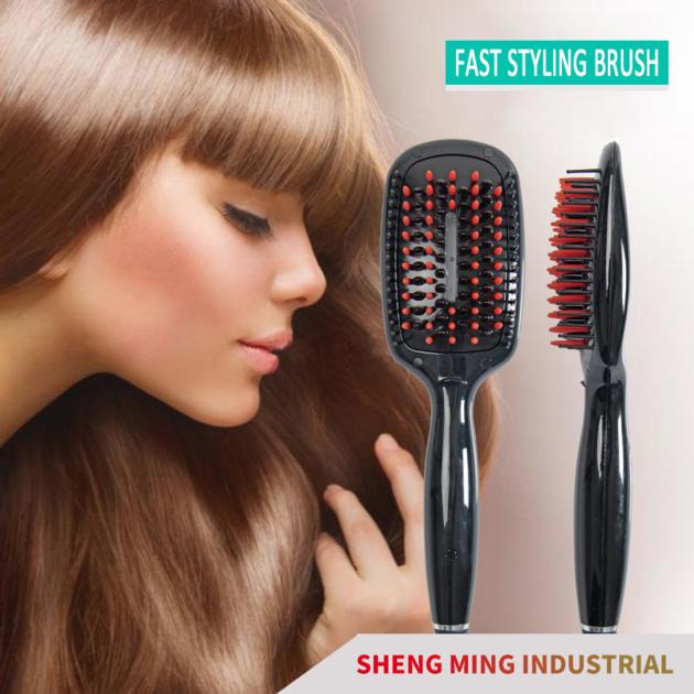 Professional Weightlight Dryer & Styler Multifuction Hair Straightening Brush OEM ODM