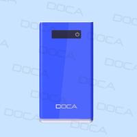DOCA New hot sale D602 8000 mAh ultra thin rechargeable power bank  
