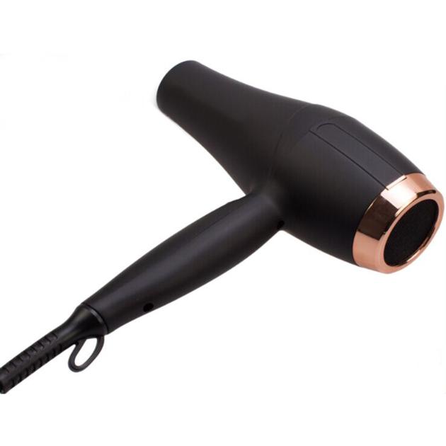 Custom Long Life Black And Rose Gold Dual Voltage Travel Hair Dryer