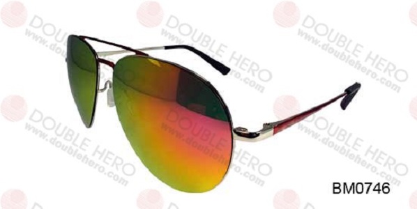 Metal Plate Brass Sunglasses - BM0746