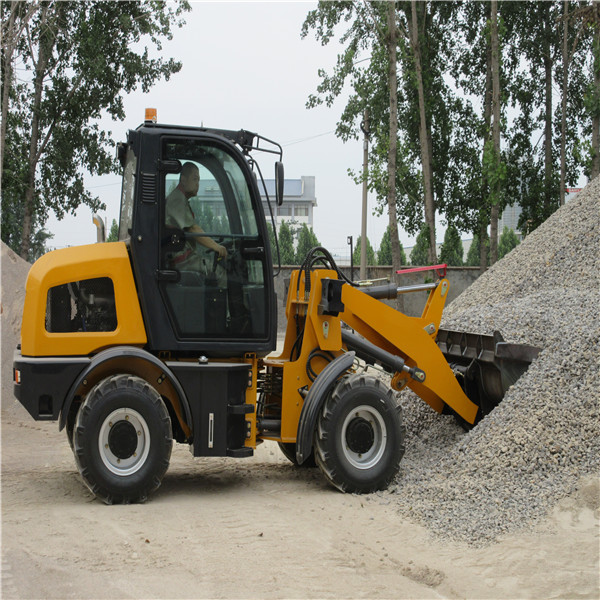 China 1ton articulated mini wheel loader electric joystick option