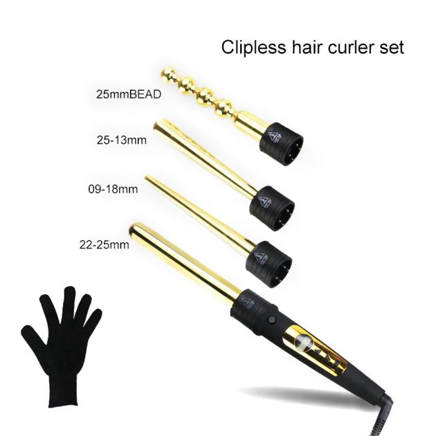 Golden Outer Finished 4P Interchangeable Curling