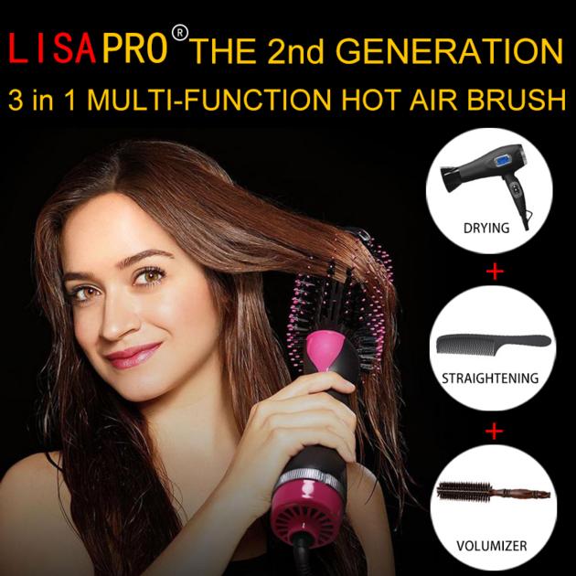 Professional hair styling products rotating electric hot air brush