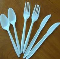 100% Degradable Disposable Fork, Knife and Spoon