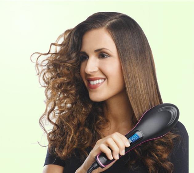 Electric LCD Display Hair Straightening Irons