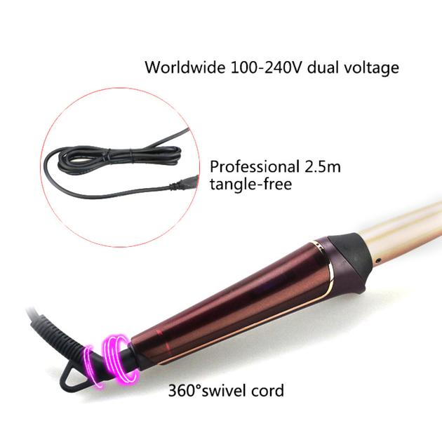 Womens S Hair Curlers 45W Gold