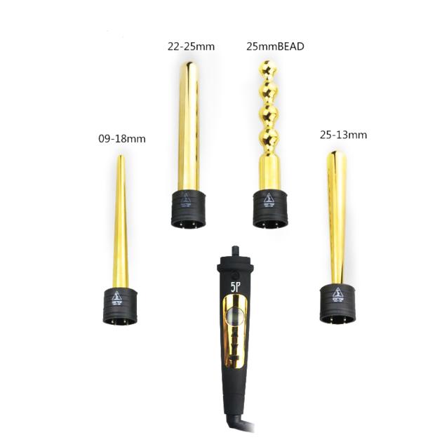 Golden Outer Finished 4P Interchangeable Curling