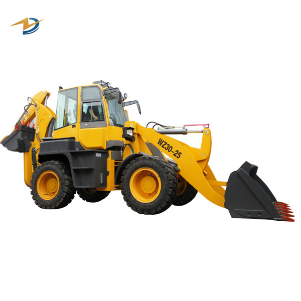 Small garden tractor mini loader backhoe