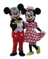 Cartoon costume,mickey and minnie character,disney character,plush dress costume,animal costumes