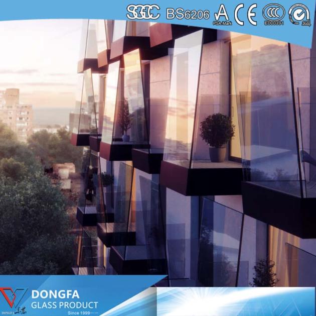 ceramic frit frost SGP laminated glass railing glass