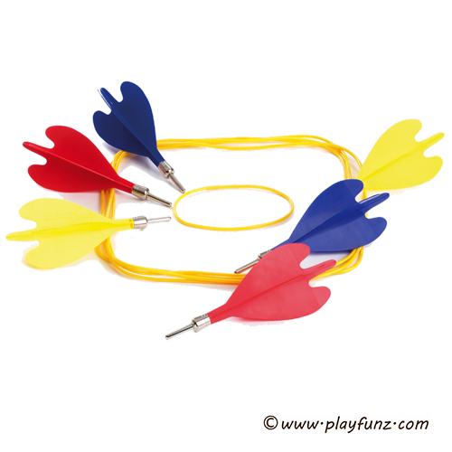 Outdoor Garden Sport Toy Lawn Darts Game Set Colorful Darts