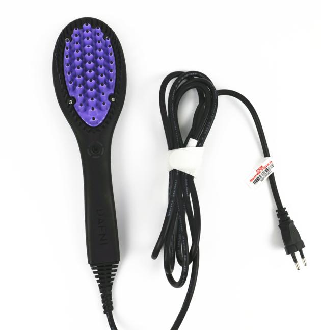 Straightens Dries Wet Hair Silicone Ceramic Hair straightener Brush