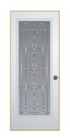 steel glass door with big oblong