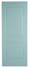 steel door with wooden edge
