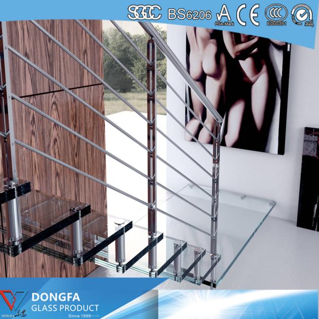 Anti Slip SGP Laminated Glass Stair