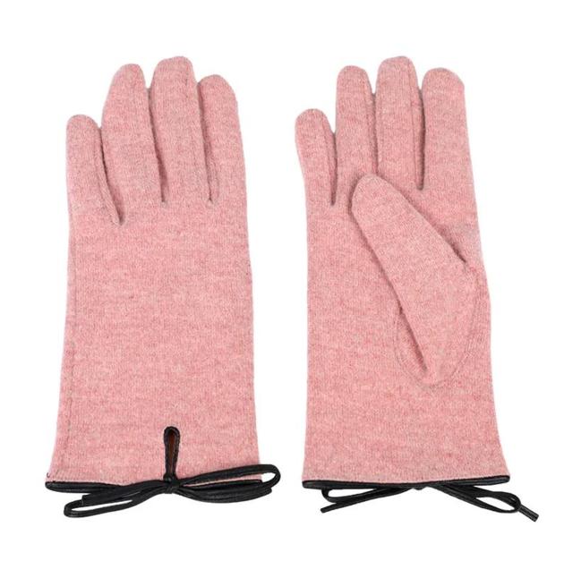 Sustainable material cut&sewn women's knit gloves AW2022-55