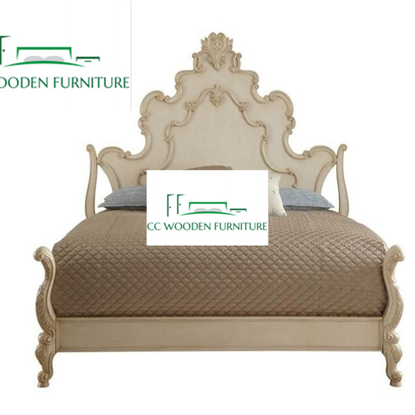 Queen bed with storage mediterranean style wood platform bed