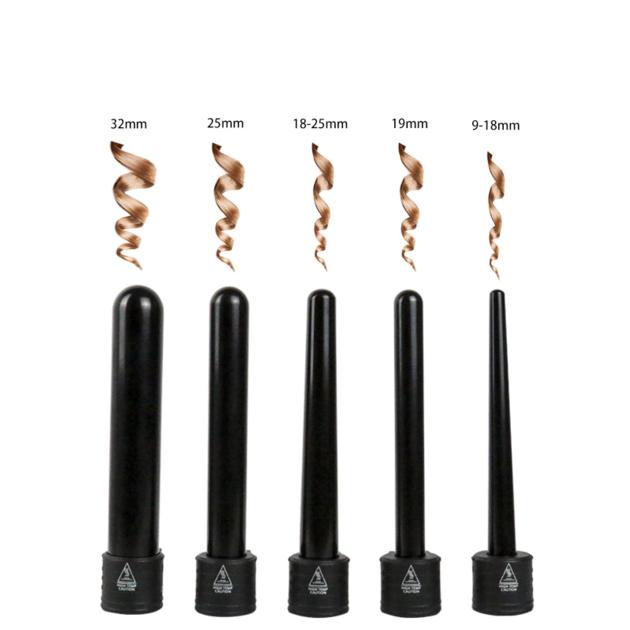 5 IN 1 Interchangeable Ceramic Coating Hair Curler Set