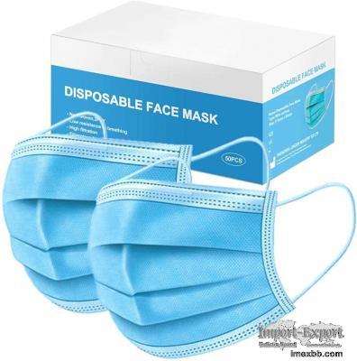 Soft Blue Face Mask Mouth & Nose Protector for sale