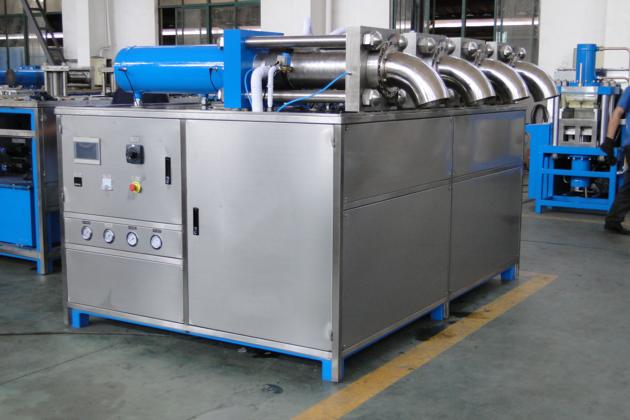 Double-Head High Efficiency Dry Ice Pelletizer Machine For Food Cold Storage