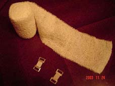 100% cotton stretch bandage, crepe bandage/100% cotton and wool